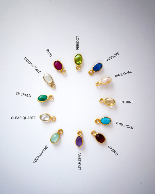 STORI Gemstone & Charm Anklet