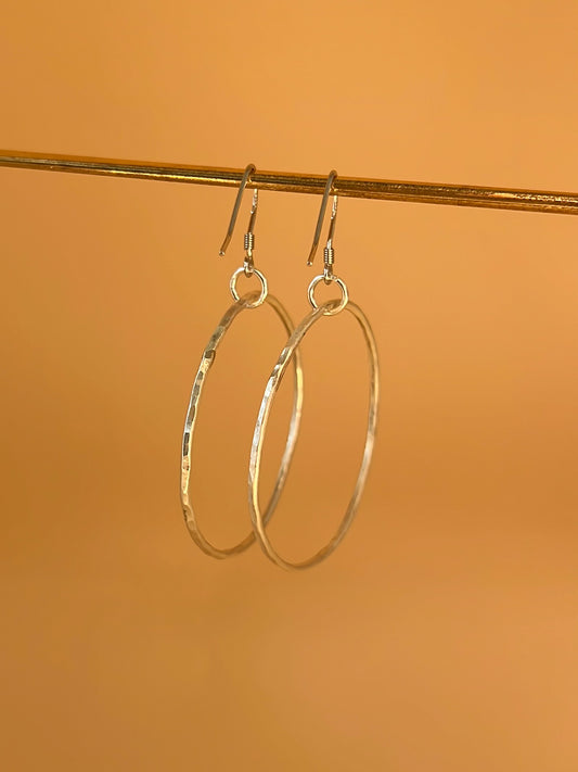 HALO Hoops in Silver