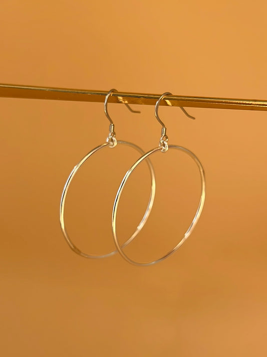 HALO Hoops in Silver